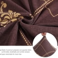 thumbnail image 3 of Dining Room Chair Covers Set of 6, Stretch Parsons Chair Slipcovers Removable Washable Spandex Printed Chair Seat Protector Cover for Hotel, Office, Ceremony, Banquet, Wedding Party (Brown/Gold), 3 of 6
