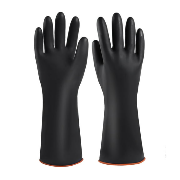 Ynlkorvg Latex Gloves Clearance, Grill Bbq Gloves 140℉ Heat Resistant Gloves Cooking Barbecue Gloves Waterproof Baking Supplies Black
