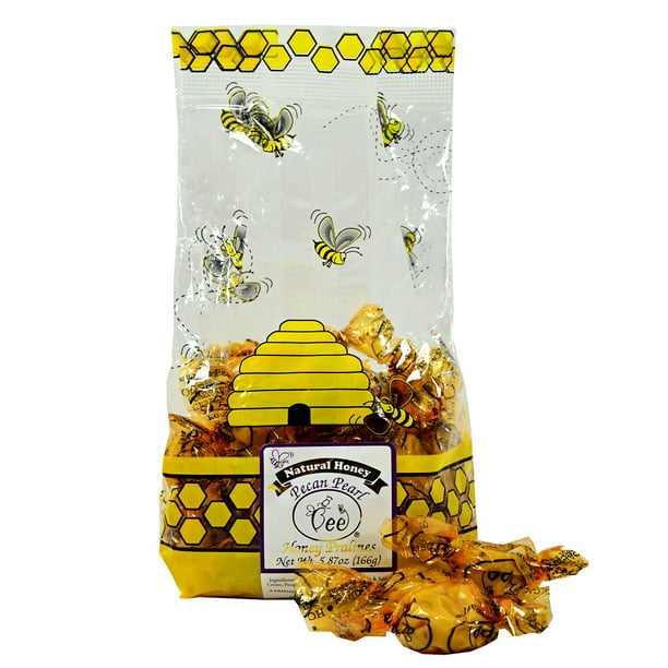 Queen Bee Gardens Natural Honey Caramel Pralines Candy Chews