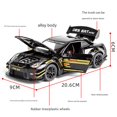 thumbnail image 4 of 1:24 Scale Nissan GTR Diecast Model Car with Pull-Back Rear Wheel, Sound & Light Effects (Activated by Front Wheel Press), Opening Hood/Doors/Trunk with Spoiler, Illuminating Headlights & Taillights, 4 of 5