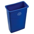 23 Gallon Slim Recycling Container, Blue