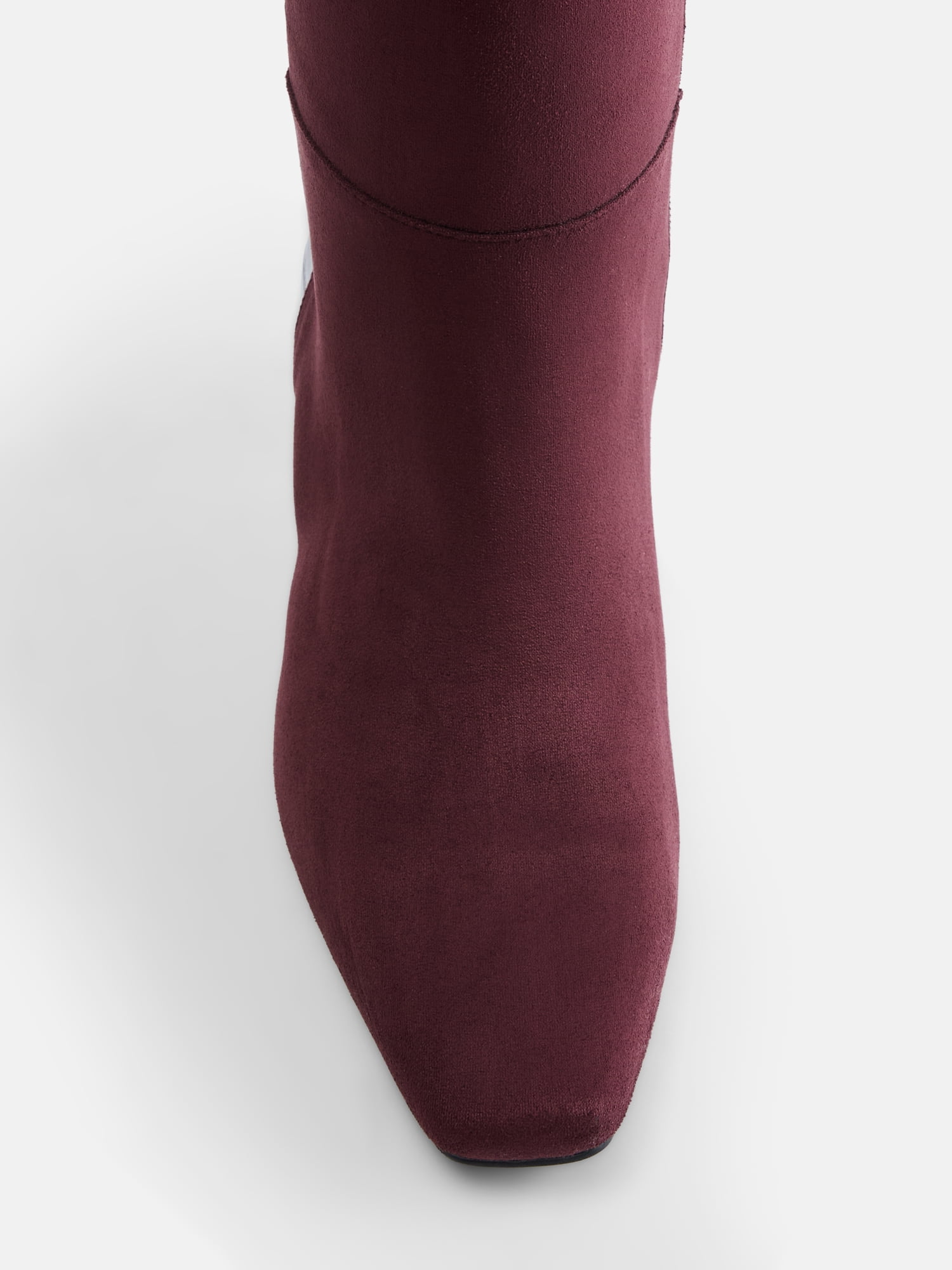 Scoop Women’s Two Tone Kitten Heel Knee High Boots, Wide Width Available