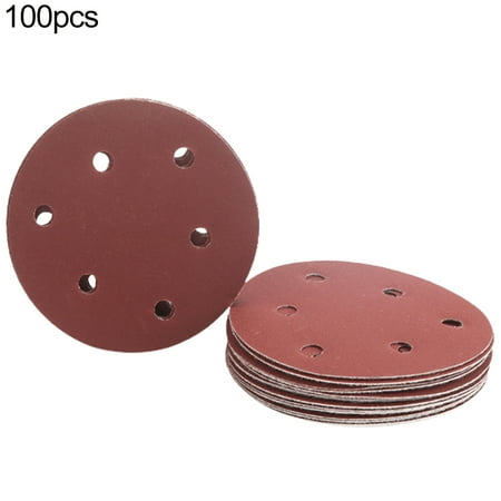 

5 Inch Electric Pneumatic Grinding Machine Polishing Machine Disc Sandpaper Dry Grinding Brushed Flocking Sheet Sandpaper Round Sand Sheet