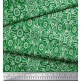 thumbnail image 3 of Soimoi Poly Georgette Fabric Floral & Moroccan Damask Printed Fabric 1 Yard 52 Inch Wide, 3 of 3