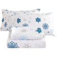thumbnail image 1 of Floral Queen Sheets Soft Breathable Microfiber Vintage Printed Bed Sheet Set Deep Pocket Fitted Sheet Included Flower Pattern, 1 of 7