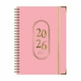 thumbnail image 4 of PONPRNGY Lined Spiral Notebook 1Pc A5 Hardcover Journal, Spiral Bound Notebook with Date, Pocket, Elastic Band for Work, School, Gifts, 4 of 4