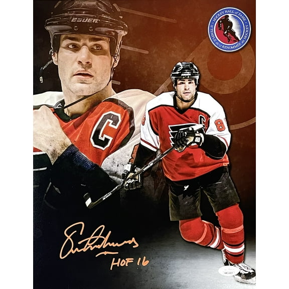 Eric Lindros Signed Philadelphia Flyers 11x14 Collage Photo HOF 16 JSA ITP