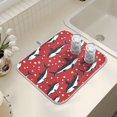 thumbnail image 7 of Ryvnso Stars Sharks Dish Drying Mat for Kitchen Countertop 16x18 Small Dish Pad Drainer Rack Dish Sink Mats, 7 of 7