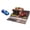 With Japanese-style Blue Car, variant on 1/64 Scale Corner Coffee Shop Diorama With 1/64 Scale Mini Alloy Car Parking Lot, 3D Printed Miniature Street Scene Building Display Model For Diecast Car Collections Desktop Decoration