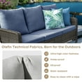 thumbnail image 4 of Brafab Patio Rattan Conversation Set Outdoor Furniture Set w/ Meige Cushion, 4 of 8