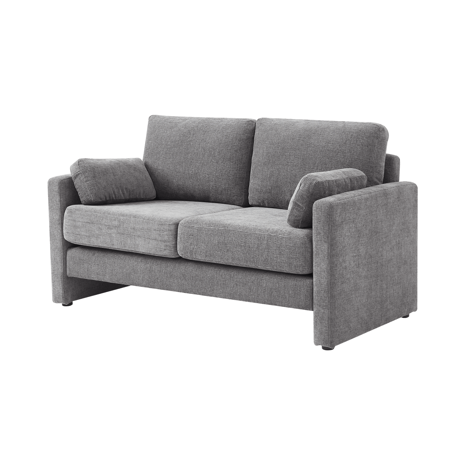 Gewnee 58.66'' Modern LoveSeat, 2-seat Chenille sofa Mid Century for Living Room and Small Spaces,