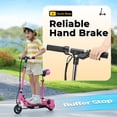thumbnail image 3 of Zupapa Upgraded Electric Scooter with Removable Seat for Kids Ages 8-12, UL Certified Motorized Scooter with 10 MPH Top Speed, 70-Minute Ride Time, 155 lbs Load Capacity, Foldable Design, Pink, 3 of 11