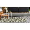 thumbnail image 3 of Rugs.com Jill Zarin Outdoor Collection Rug – 6' 7 Round Green Flatweave Rug Perfect For Kitchens, Dining Rooms, 3 of 9