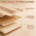 thumbnail image 2 of BEARKISS Heated Blanket Electric Queen Size 84"x90", 250g Flannel & 200g Sherpa, Dual Controllers Even Heating ETL Certified 9 Heat Levels, Light Grayish White, 2 of 7