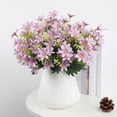 thumbnail image 5 of Small Artificial Daisy Flowers Bouquet Faux Silk Tiny Daisy Flowers for Home Garden Table Centerpiece Vase Decor, 1Pc, Multicolor, Fake Daisy Flowers for Indoor Outdoor Wedding(White,13.7x2"), 5 of 9