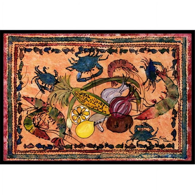 Carolines Treasures 8067-MAT Tapis Intérieur Ou Extérieur Crabe - 18 x 27 Po.