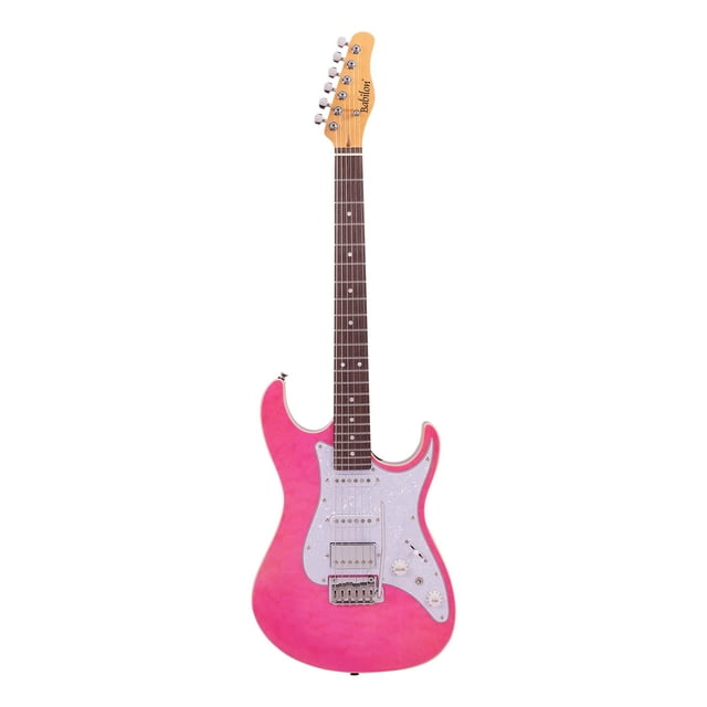 BABILON Guitarra Eléctrica Serie Unique Color Peach Red con Case LEGGEND-PR BABILON