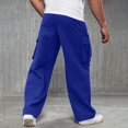 thumbnail image 6 of Mens Cargo Pants Relaxed Fit Slim Fit Straight Leg Lightweight Summer Men's Casual Pants Workout Pants Men's Pants with Pockets, 6 of 7