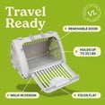 thumbnail image 6 of Vibrant Life One Size Plastic Foldable Hard-Sided Cat Carrier, Gray, 6 of 9