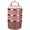 Pink, variant on SANQIAHOME 3 Tier Stackable Stainless Steel Lunch Box Sealed(blue, 3 layers) with spoon and fork