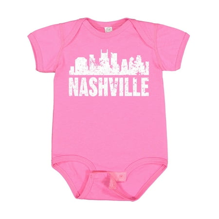 

Inktastic Nashville Skyline Grunge Gift Baby Boy or Baby Girl Bodysuit