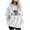 White, variant on Wensltd Women's Pullover Sweatshirt Drawstring Hoodie Warm Fall and Winter Long Sleeve Tops
