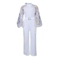 thumbnail image 3 of Mono de malla para mujer, peto blanco para fiesta, mono de encaje, nuevo mono de una pieza, manga larga, pantalones largos de verano, Y2k, primavera, trabajo, 3 of 5