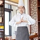 thumbnail image 5 of Chaqueta de chef unisex de manga larga, uniforme de hotel, ropa de trabajo de cocina, tallas XXL, 5 of 9