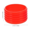 thumbnail image 2 of KALLORY Vibration Dampening 12Pcs Round Tennis Grip Bands Assorted Color Universal Fit for Racquetball Racket, 2 of 6