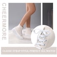 thumbnail image 5 of CHEERMORE Women Platform Female Casual Canvas Shoes Adult US 10 Beige, 5 of 8
