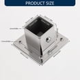 Adjustable Wall-Mounted Pipe Bracket Set - Steel Flange Base Supports ...