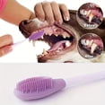 thumbnail image 4 of 2pcs Soft Silicone Dog Toothbrushes with Comfort Grip Handle - Gentle Dual-Sided Teeth Cleaning for Pets, 4 of 5