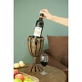 thumbnail image 4 of Wooden Wine Goblet Shaped Vintage Decorative Single Bottle Wine Holder, 4 of 7