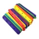 thumbnail image 1 of 50 palitos de madera de colores naturales, jumbo, para manualidades, con agujeros, para manualidades, diseños creativos (coloridos), 1 of 8