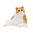thumbnail image 2 of Figura de gato Figura de gato Simulación de artesanía de escultura Realista Estatua de gatito para cumpleaños Niños para niños Niños y niños Regalo amarillo, 2 of 8