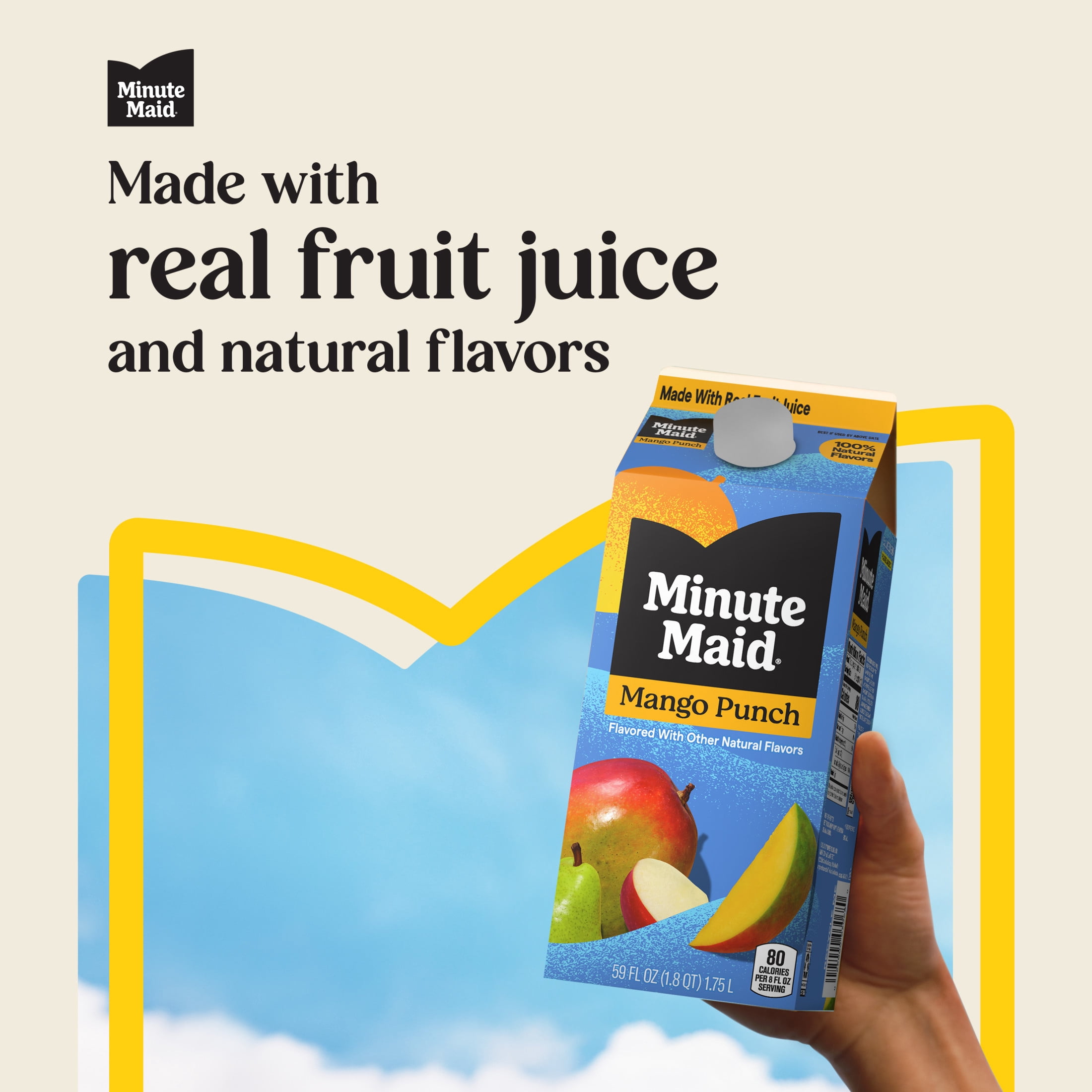Minute Maid Mango Punch Juice Drink Carton, 59 fl oz