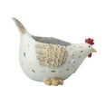 thumbnail image 2 of Estatua de gallina, maceta en miniatura, adorno para el hogar, maceta de gallina, contenedor para plantas, para balcón, alféizar de ventana, jardín, 2 of 8