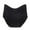 Black, variant on Womens High Rise Seamless Briefs V Cut Waist Panties Tummy Control Underwear for Women Daily