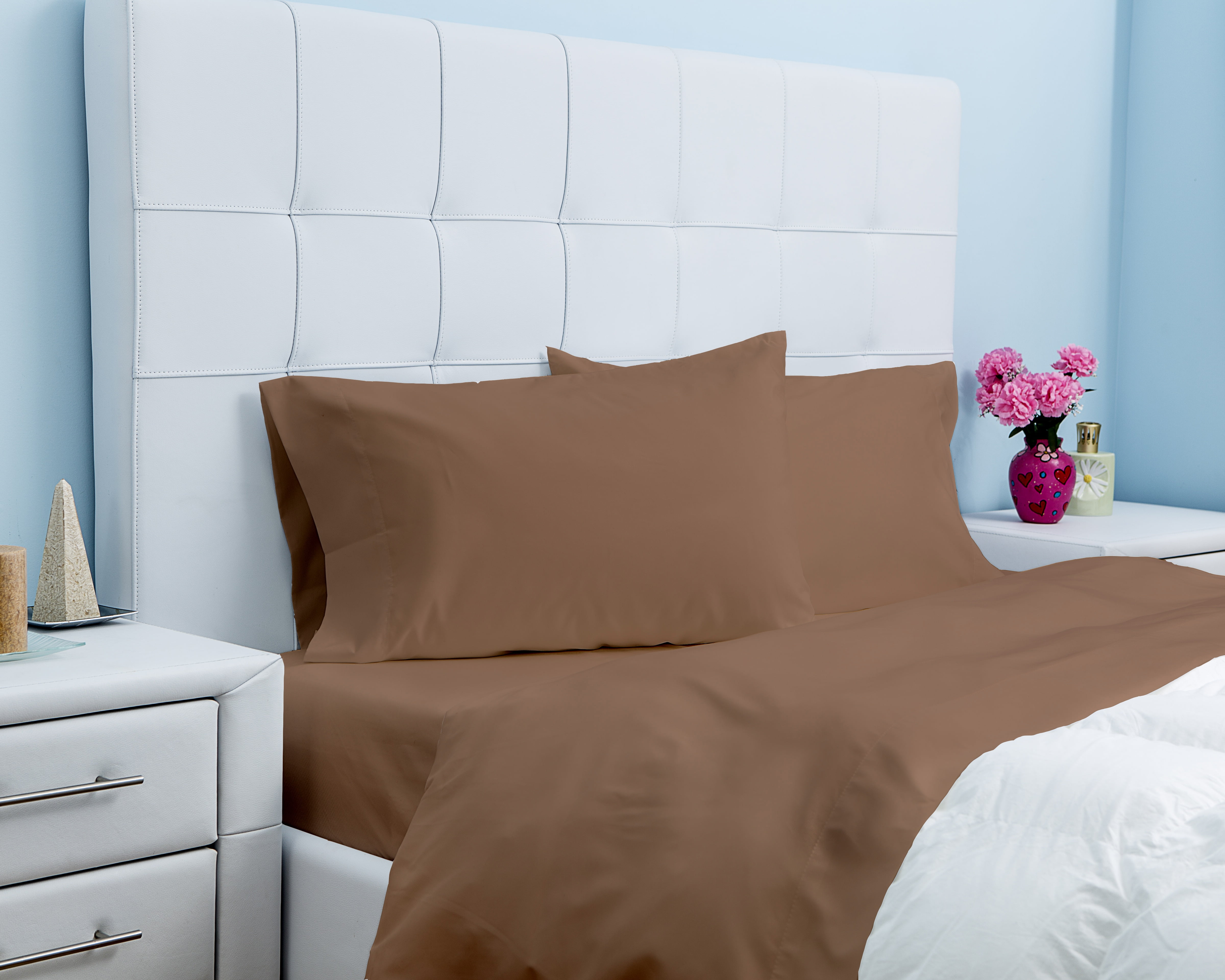 Ensemble de draps en microfibre de Gouchee Home – Ensemble de literie 4 pièces, microfibre ultra-douce