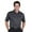 Black, variant on Monterey Club Men's Micro Weave Texture Solid Golf Polo Shirt #1091