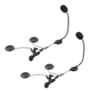 2 Pieces Motorcycle Helmet 6 Riders Headset Intercom Wireless Interphone