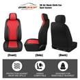 thumbnail image 6 of Caromop Red, Luxury Faux Leather & Fabric, Breathable 3D Foam, Armrest Covers,Airbag compatible,Front Seat Covers, 6 of 9