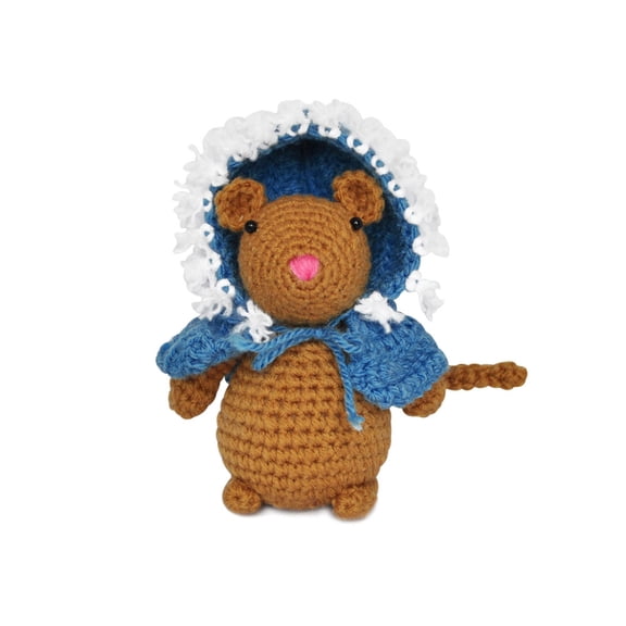 Brown Mice Handmade Amigurumi Stuffed Toy Knit Crochet Doll VAC