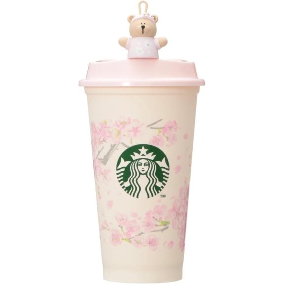 Starbucks Japan Exclusive SAKURA Reusable Cup 473ml   Drink Hole Cap - Tokyo Sakura Mall