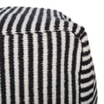 thumbnail image 3 of Noble House Jathniel Boho Yarn Pouf, Black and White, 3 of 7
