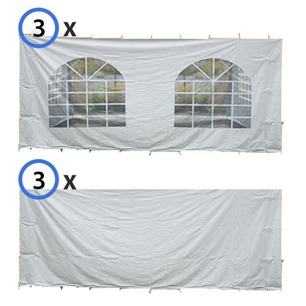 20' x 40' Party Canopy Tent Sidewalls, Waterproof PVC Vinyl by Party