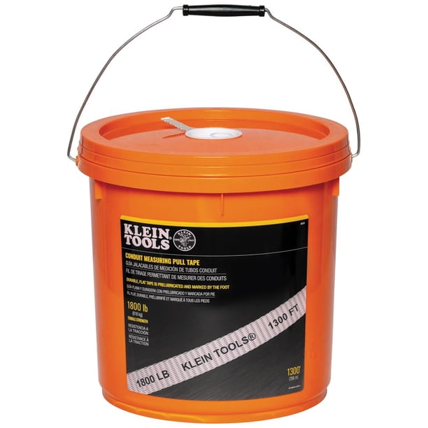 Cinta de medición para halado de conduit Klein Tools 50131, 816 kg, 396 m