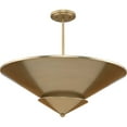 thumbnail image 4 of Progress Lighting Pinellas 4-Light Close-to-Ceiling Softgold Steel Fixture with White Plaster Shade, 4 of 11