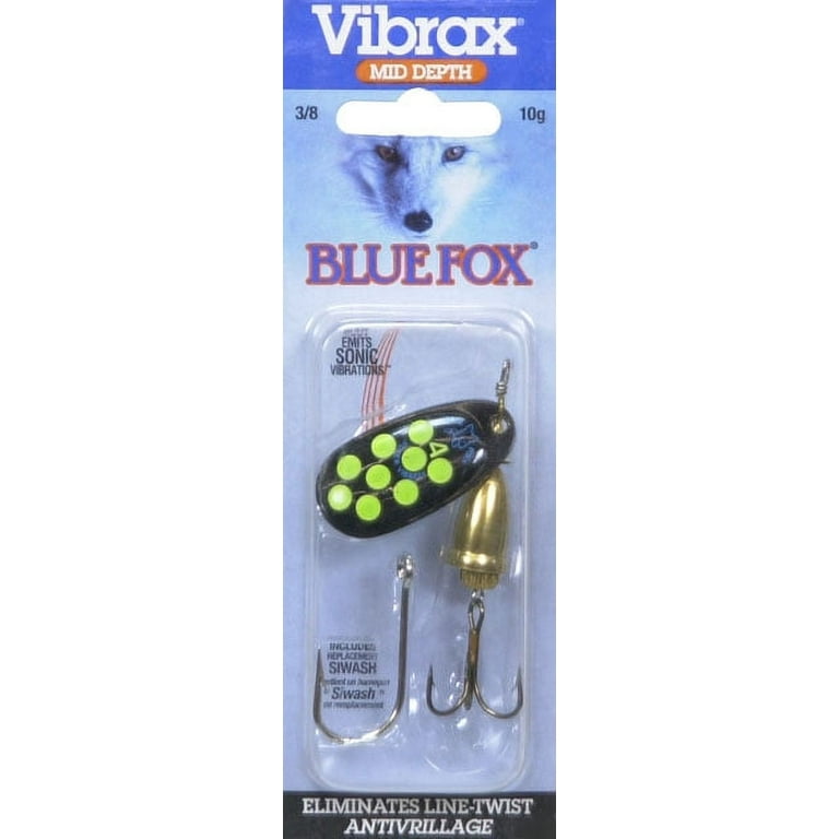 2 - BLUE FOX - Classic Vibrax Spinners Size 5 (7/16 oz.) - Two