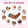 thumbnail image 6 of Flannel Fleece Throw Blanket, Soft Large Throw Blanket, Lightweight Cozy Plush Throw Blanket Fit Sofa Bed, 30"x40", Bohemian Stripes, 6 of 7